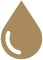 Brown water droplet icon