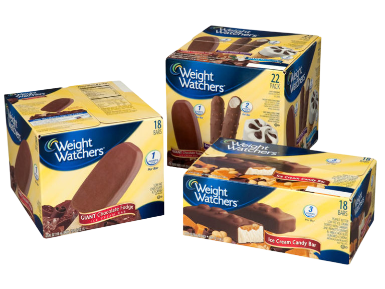 Weight watchers custom ice cream bar packaging
