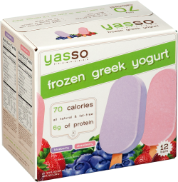 Yasso frozen Greek yogurt packaging