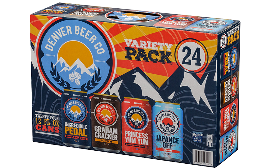 Denver Beer Co custom craft beer packaging