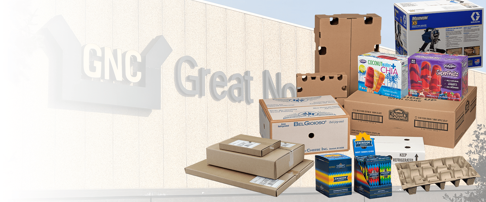 Various types of packaging by Great Northern Packaging