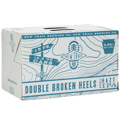 New Trail Brewing Co. Double Hazy IPA Double Broken Heels Custom Craft Beer Packaging