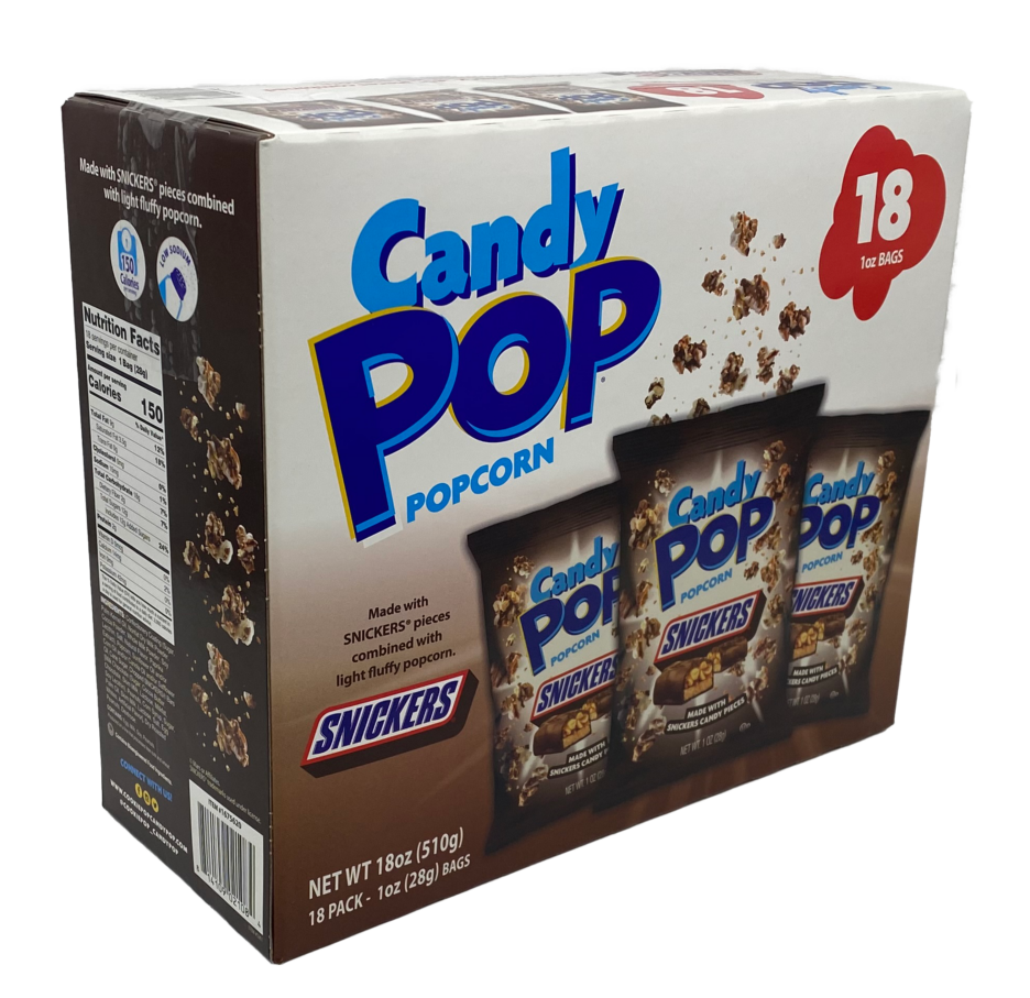 Club store packaging for candy pop popcorn