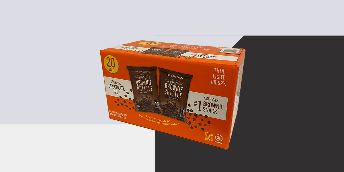 Custom Brownie Brittle boxes by Great Northern Packaging