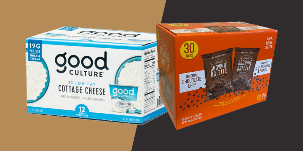 good culture and brownie brittle club store packaging