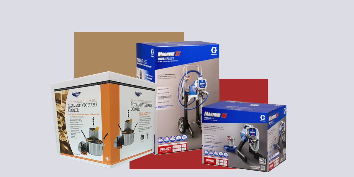 Product packaging examples from Great Northern Packaging