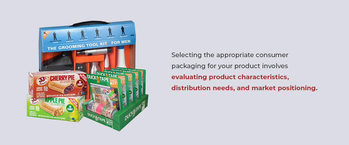 Different types of consumer packaging