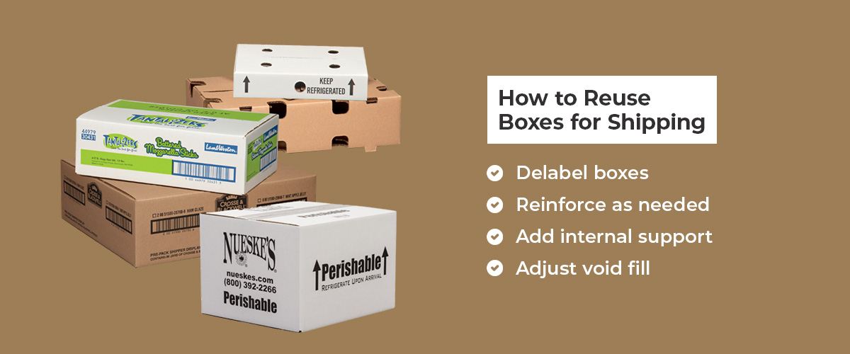 How to reuse boxes for shipping